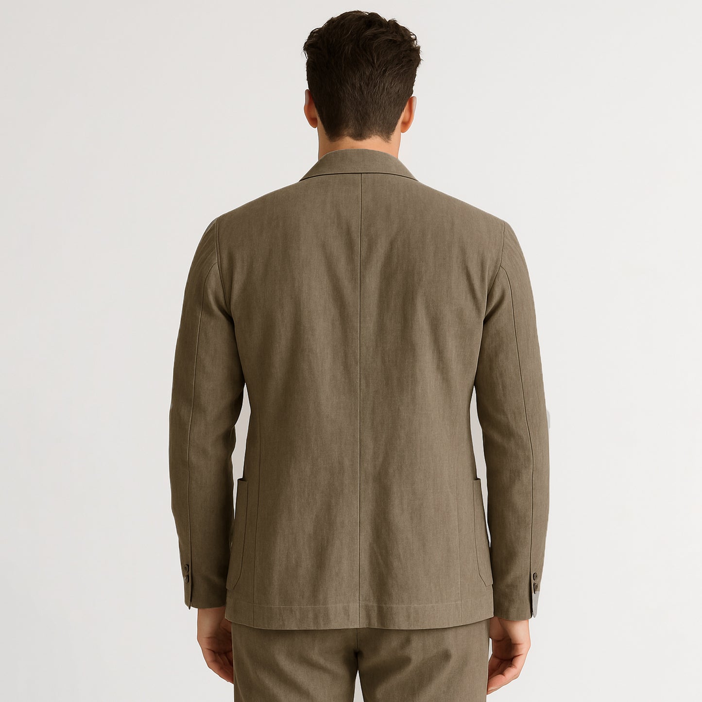 100% Linen Single Breasted Blazer Jacket