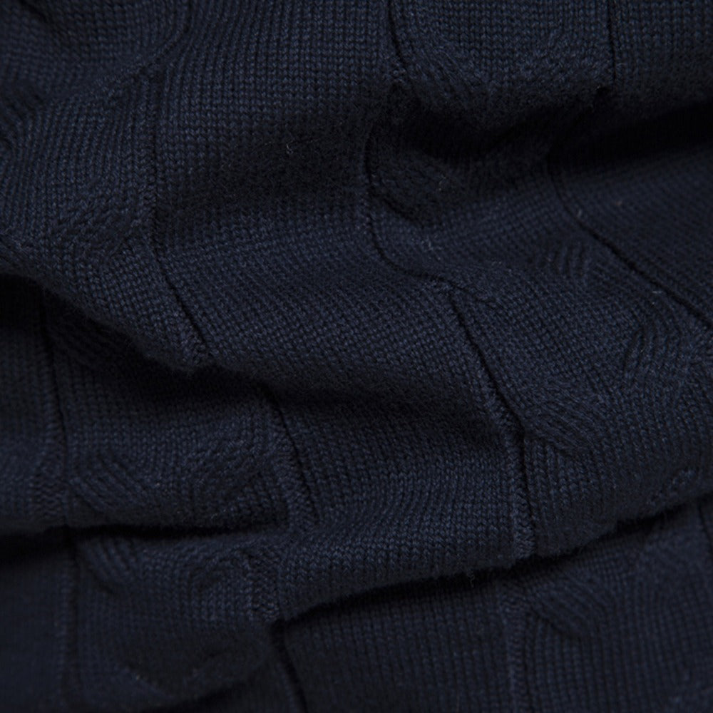Half Zip Knit Pullover Sweater - oukumen