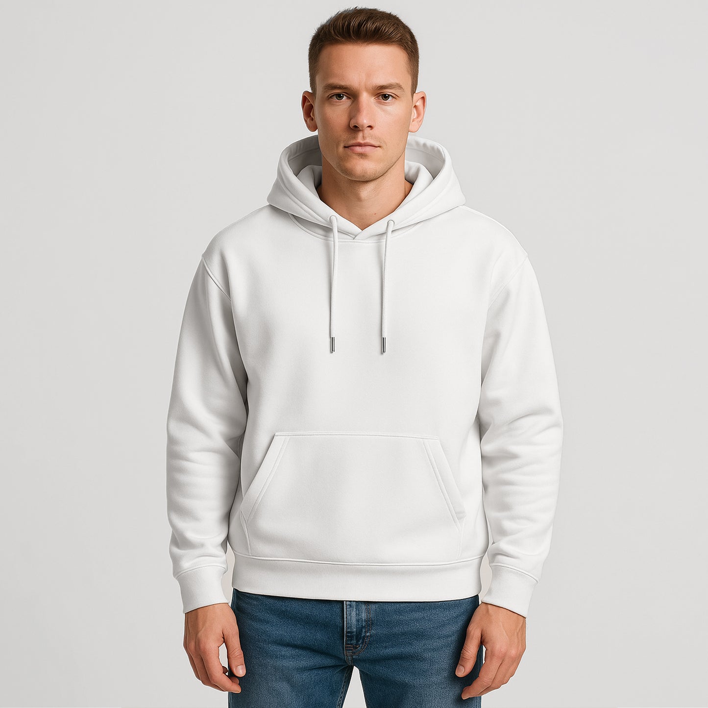 100% Cotton Basic Hoodie - oukumen