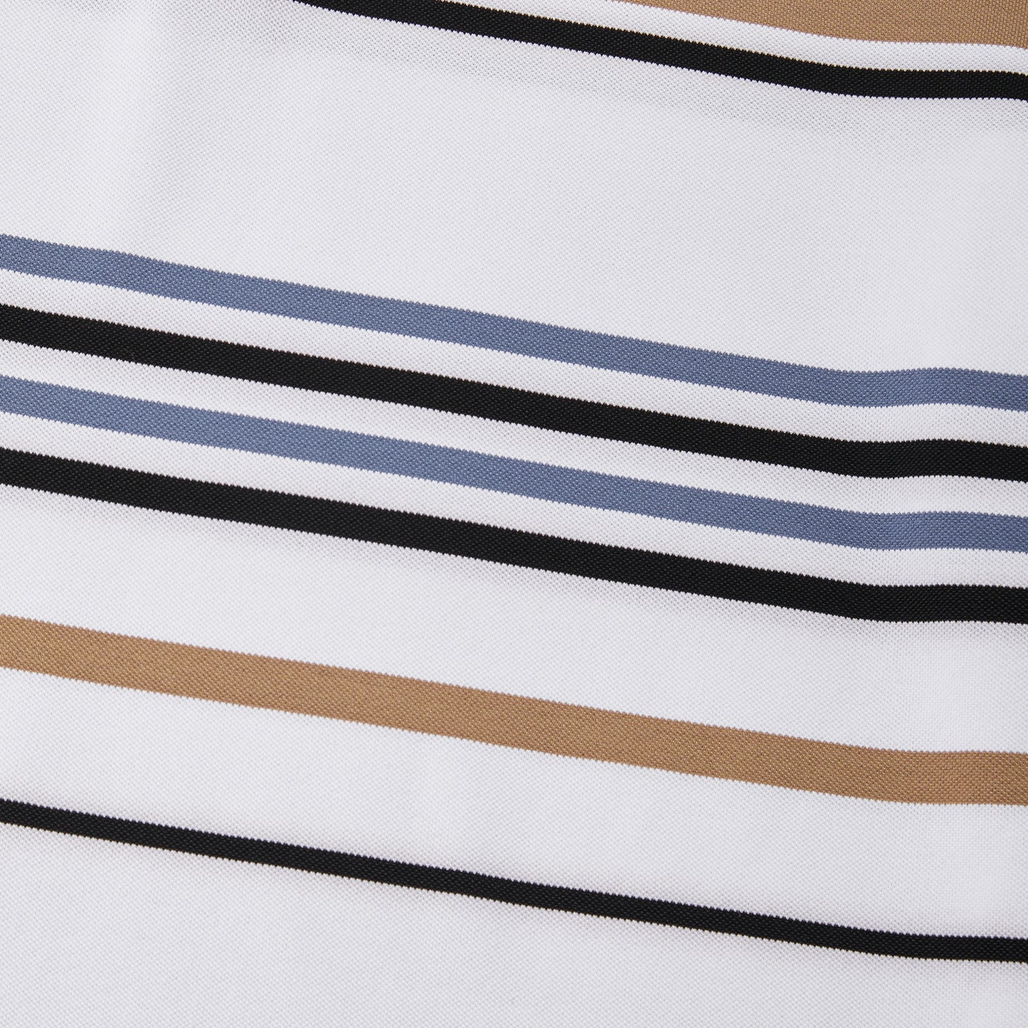 Cotton Silk Luxury-Touch Striped Short Sleeves Polo - oukumen