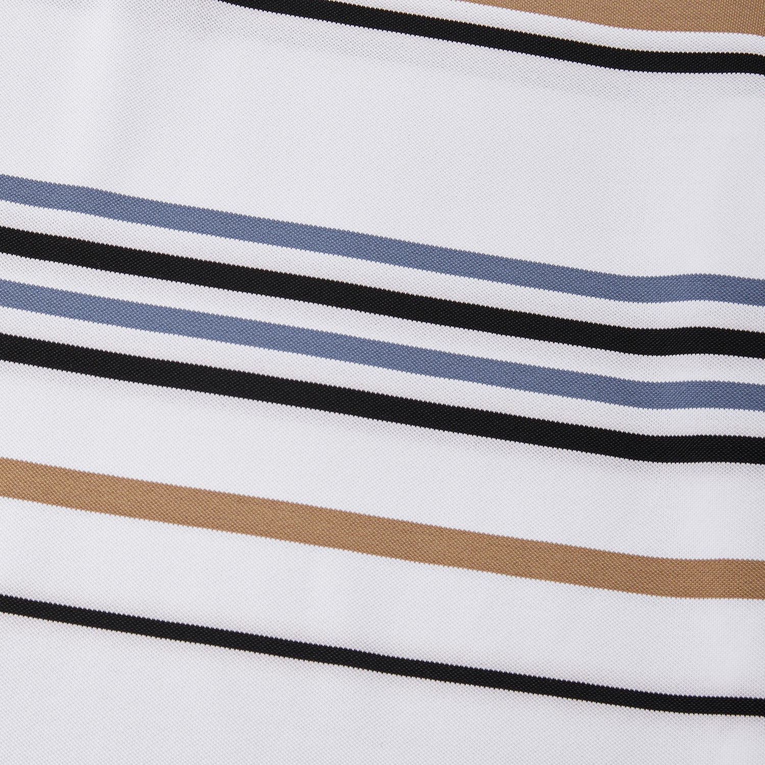 Cotton Silk Luxury-Touch Striped Short Sleeves Polo - oukumen