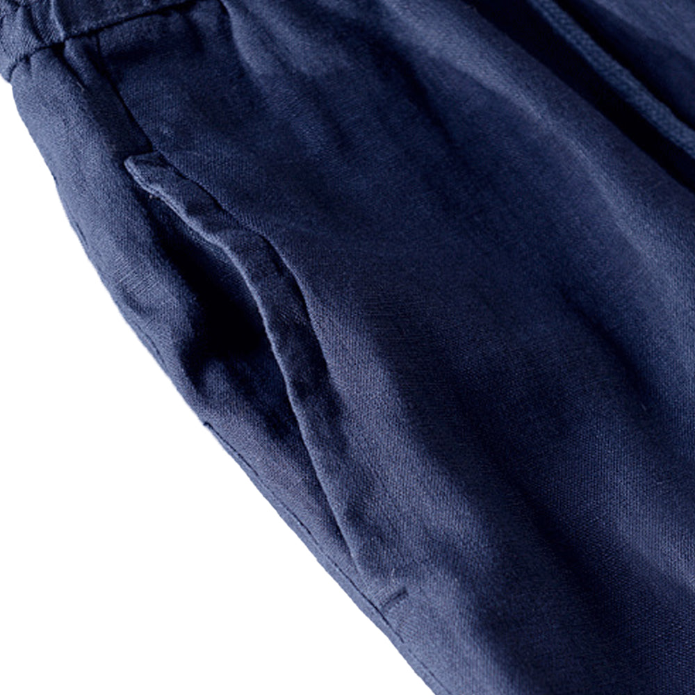 100% Linen Shorts - oukumen