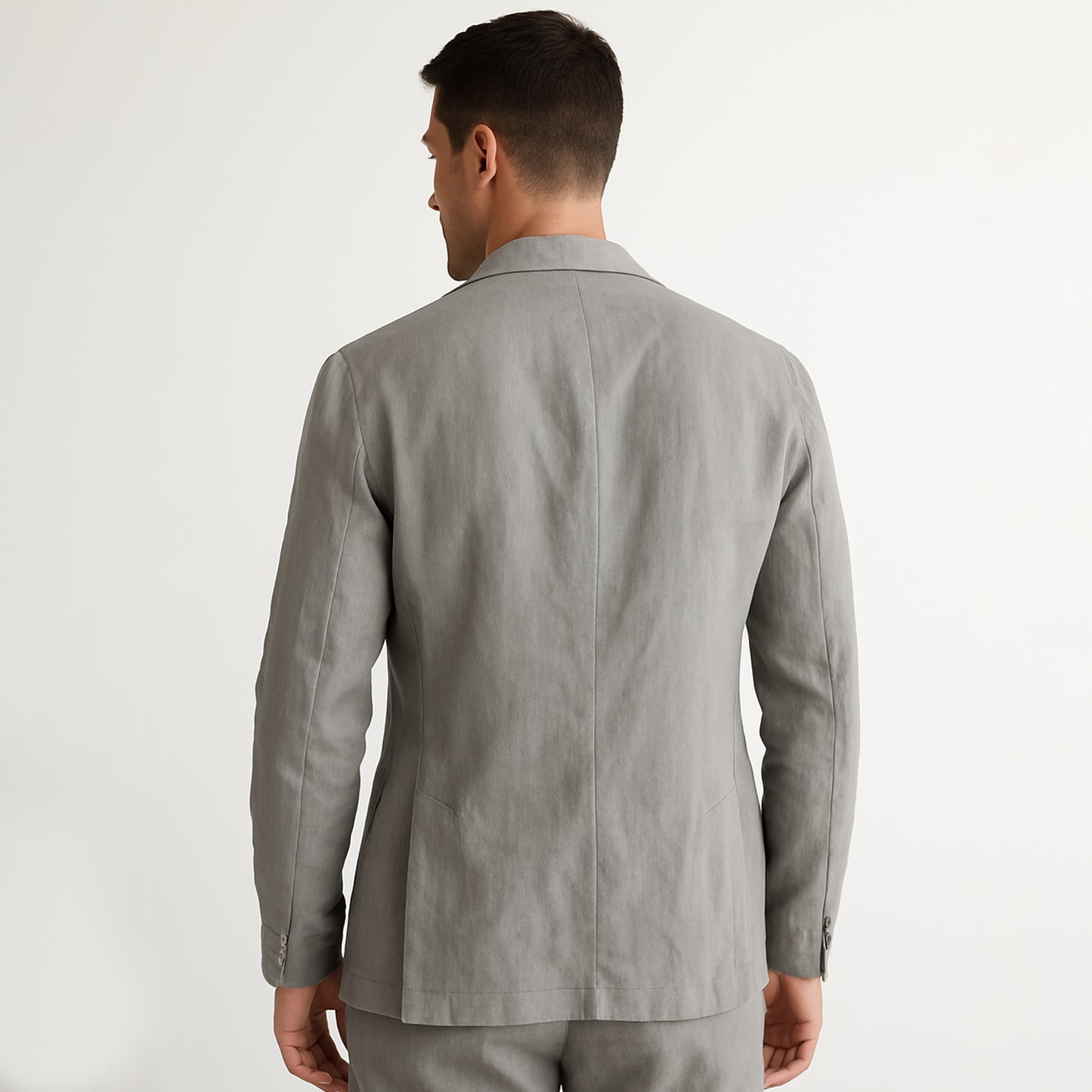 100% Linen Single Breasted Blazer Jacket