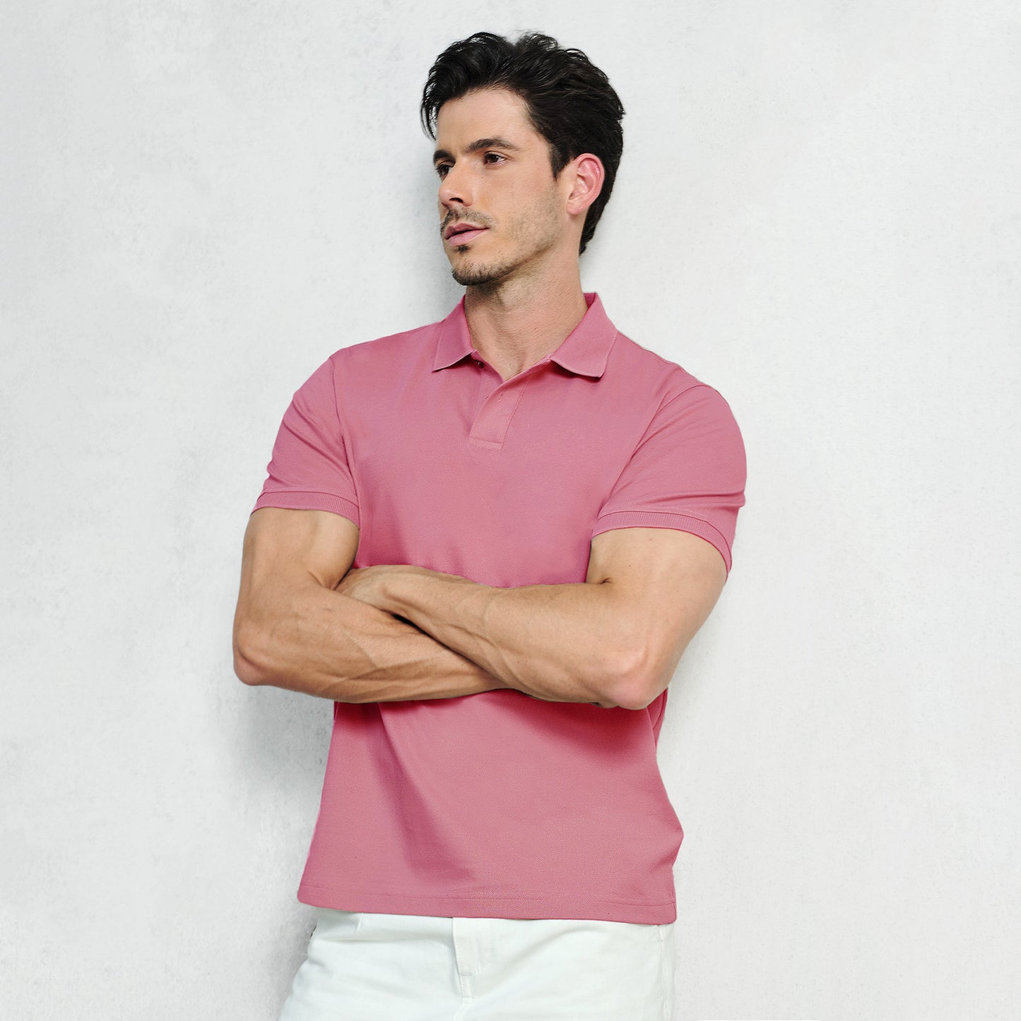 Cotton Linen Classic Fit Polo - oukumen