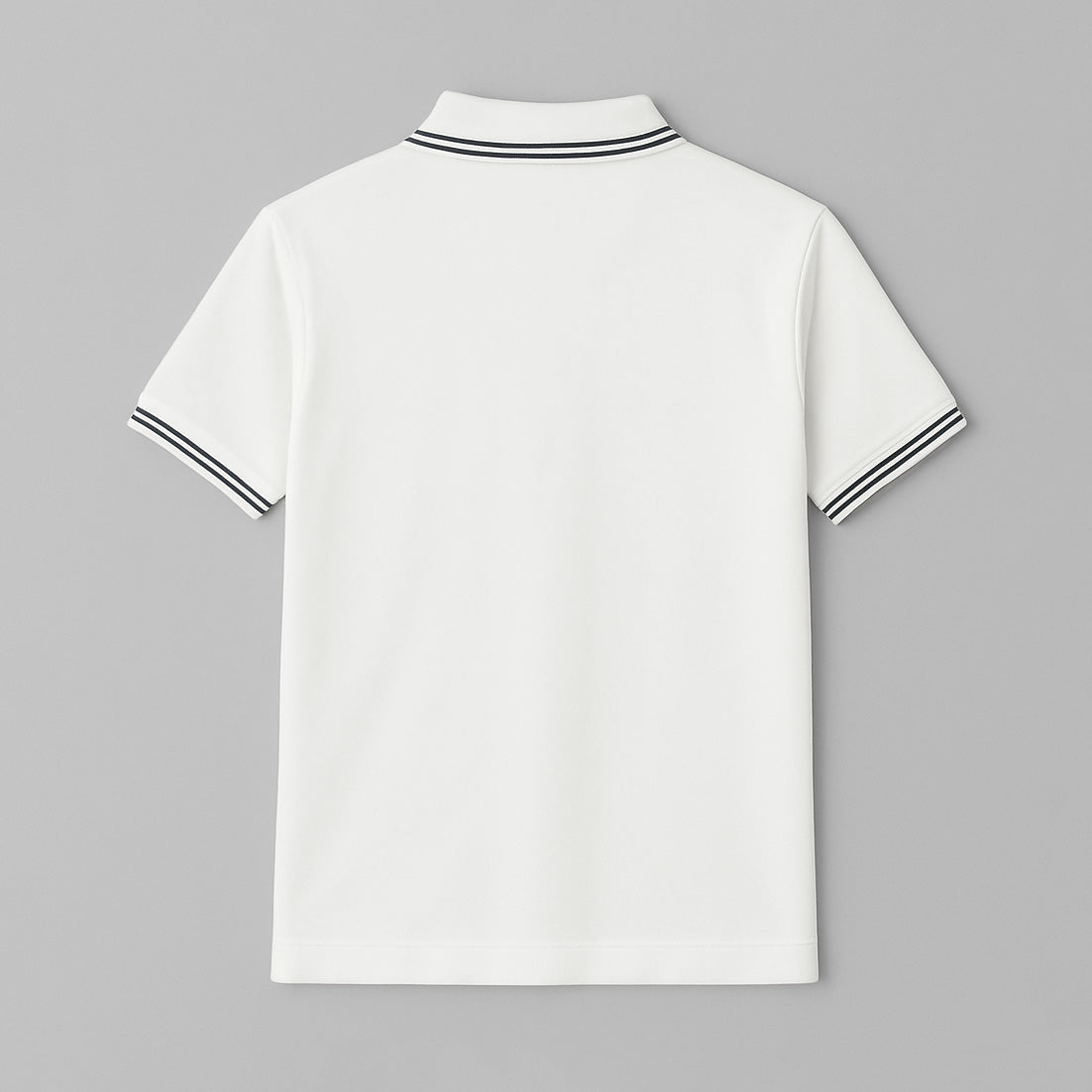100% Cotton Check Johnny Collar Polo