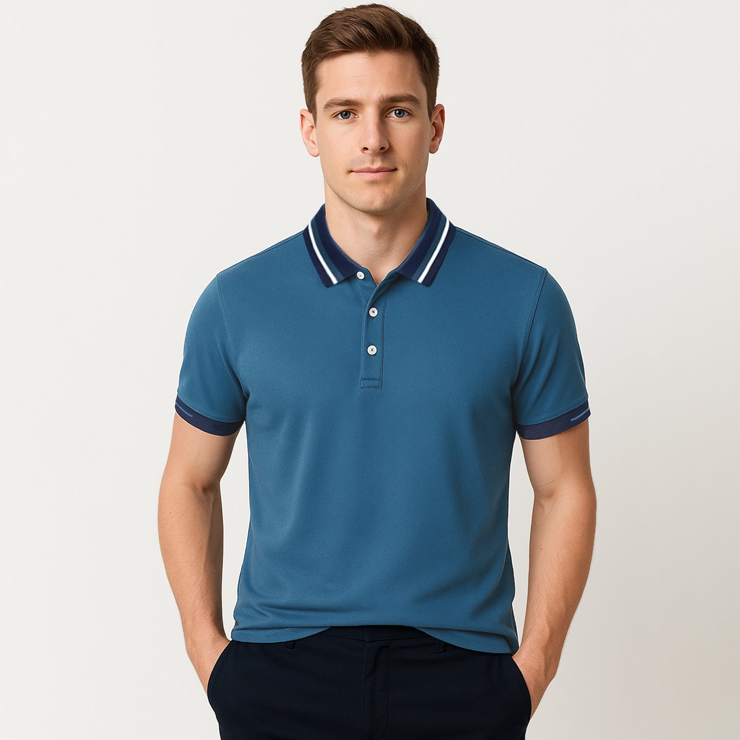 Luxury Mulberry Silk Blend Polo - oukumen