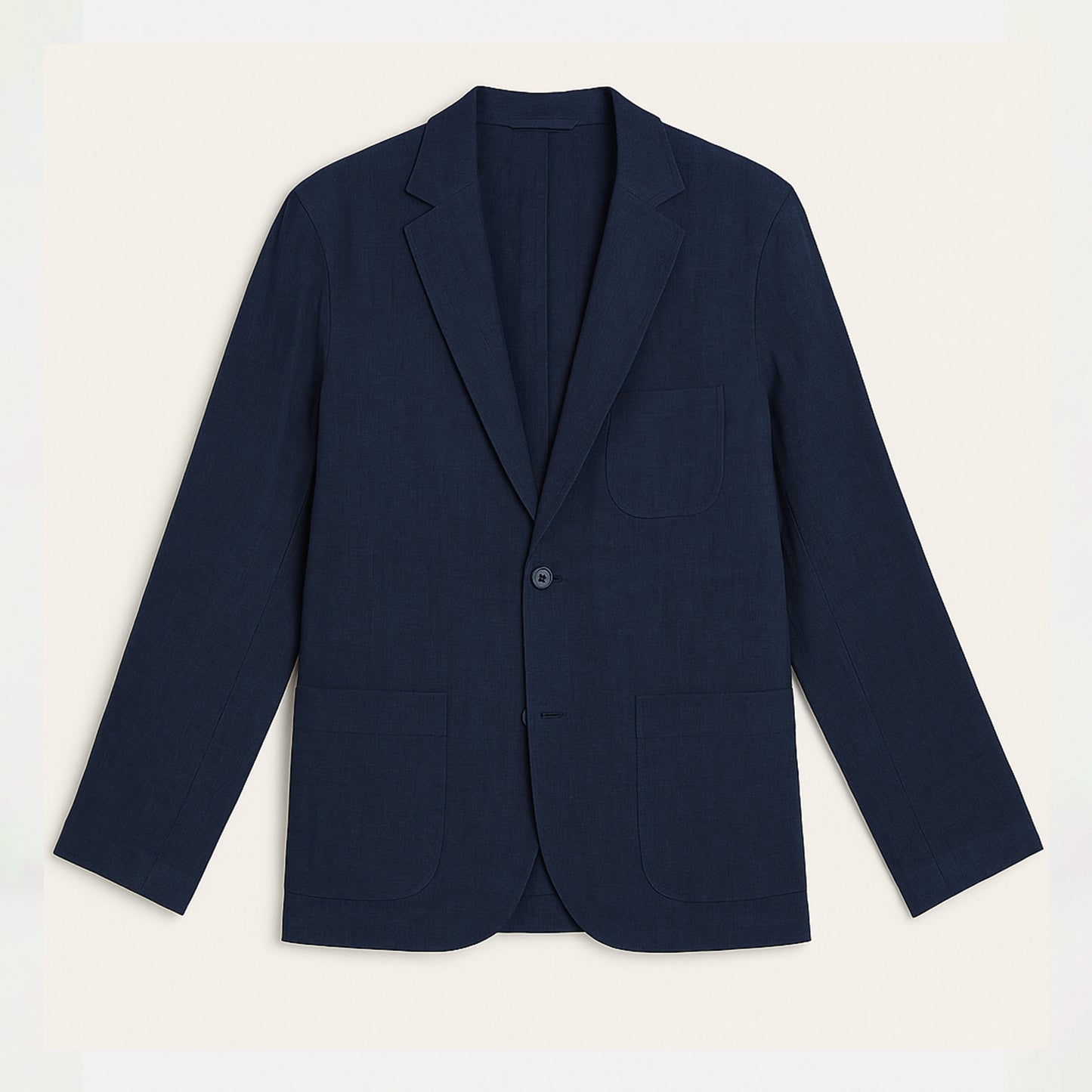 100% Linen Single Breasted Blazer Jacket