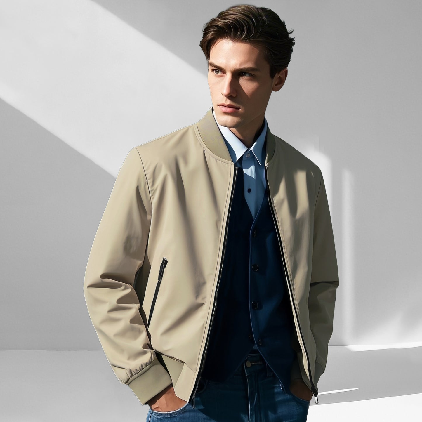 Lightweight Windproof Bomber Jacket - oukumen