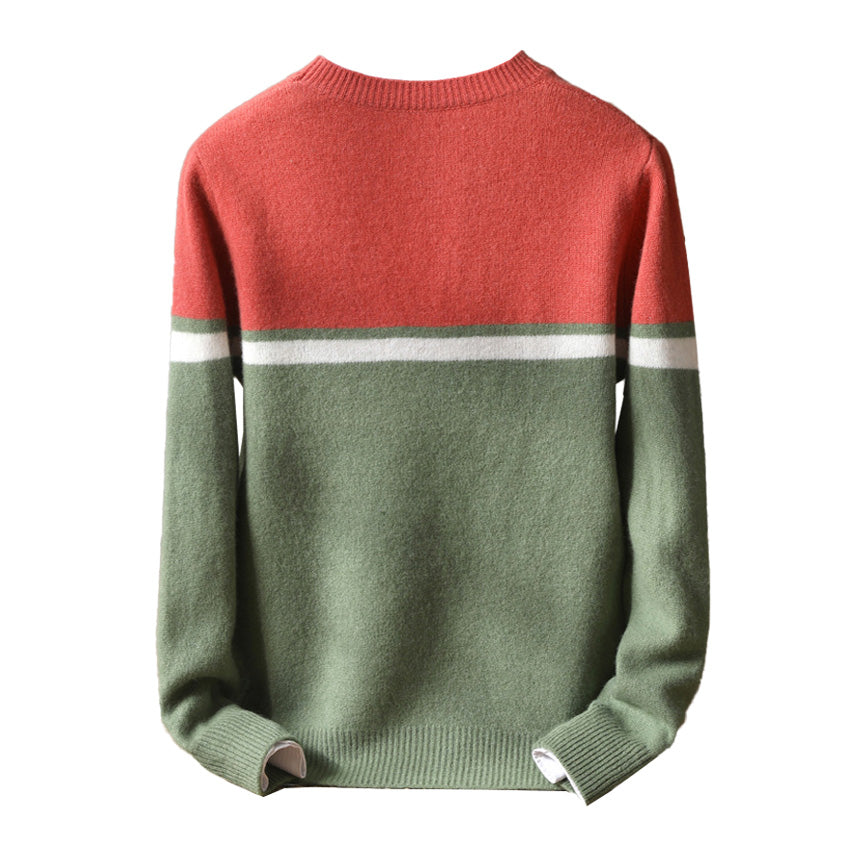 100% Merino Wool Pullover Sweater Jumper - oukumen