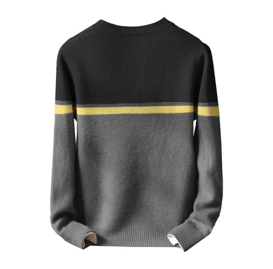 100% Merino Wool Pullover Sweater Jumper - oukumen