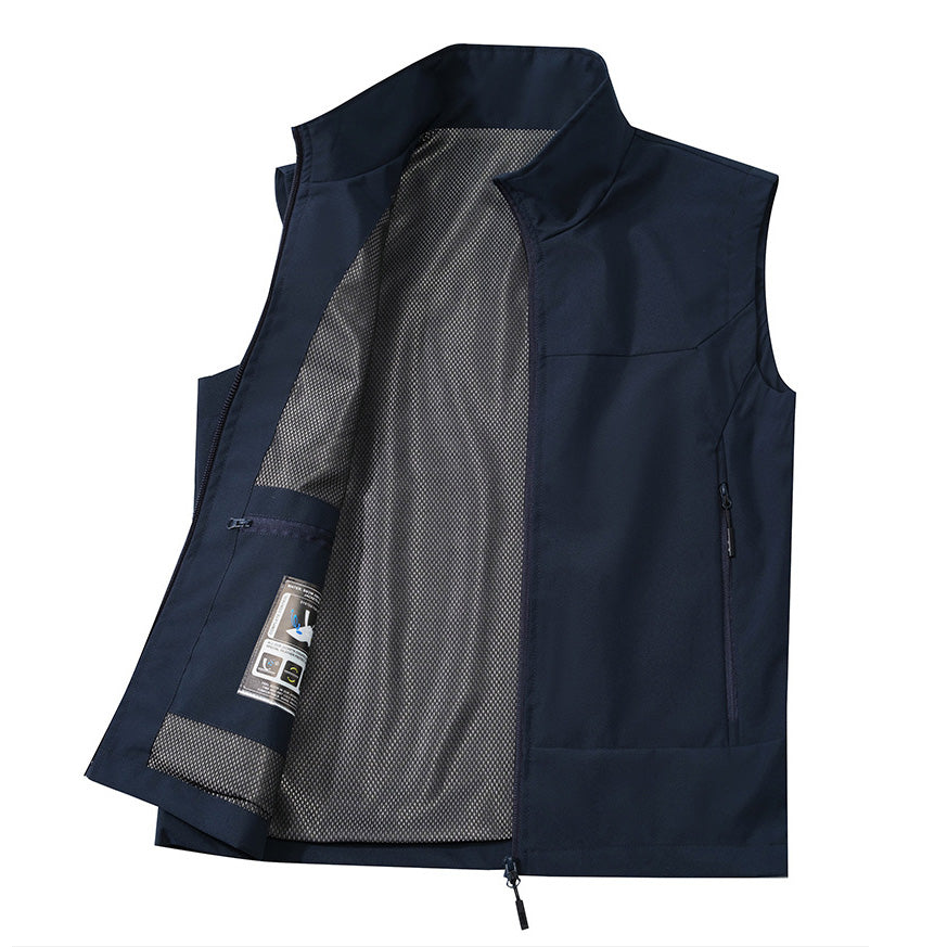 Sports Outdoor Waterproof Training Full-zip Vest - oukumen