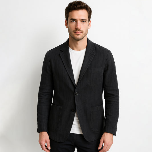 Relaxed 100% Linen Blazer