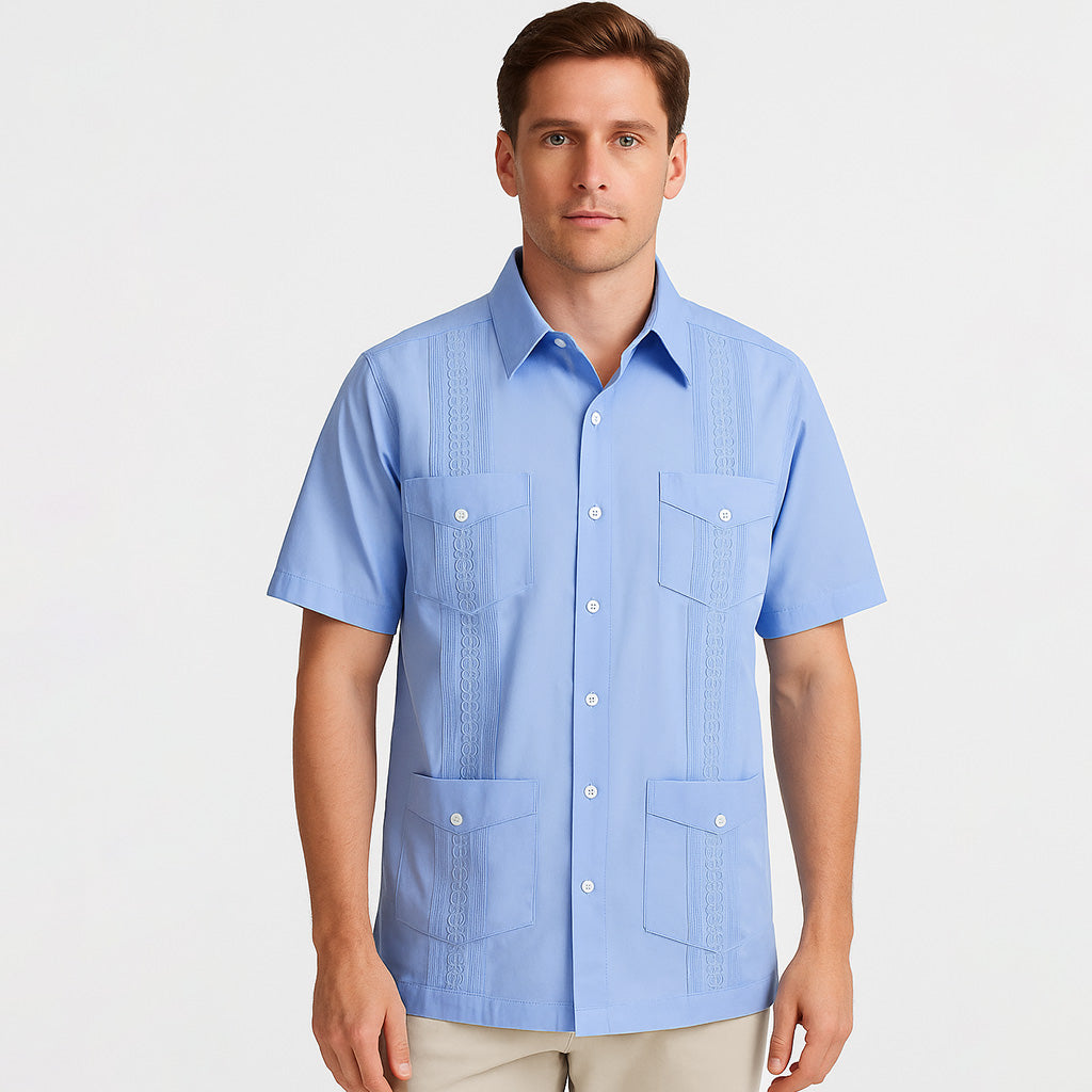 Classic Guayabera Cotton Embroidered shirt