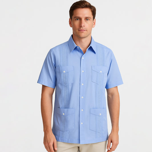 Classic Guayabera Cotton Embroidered shirt
