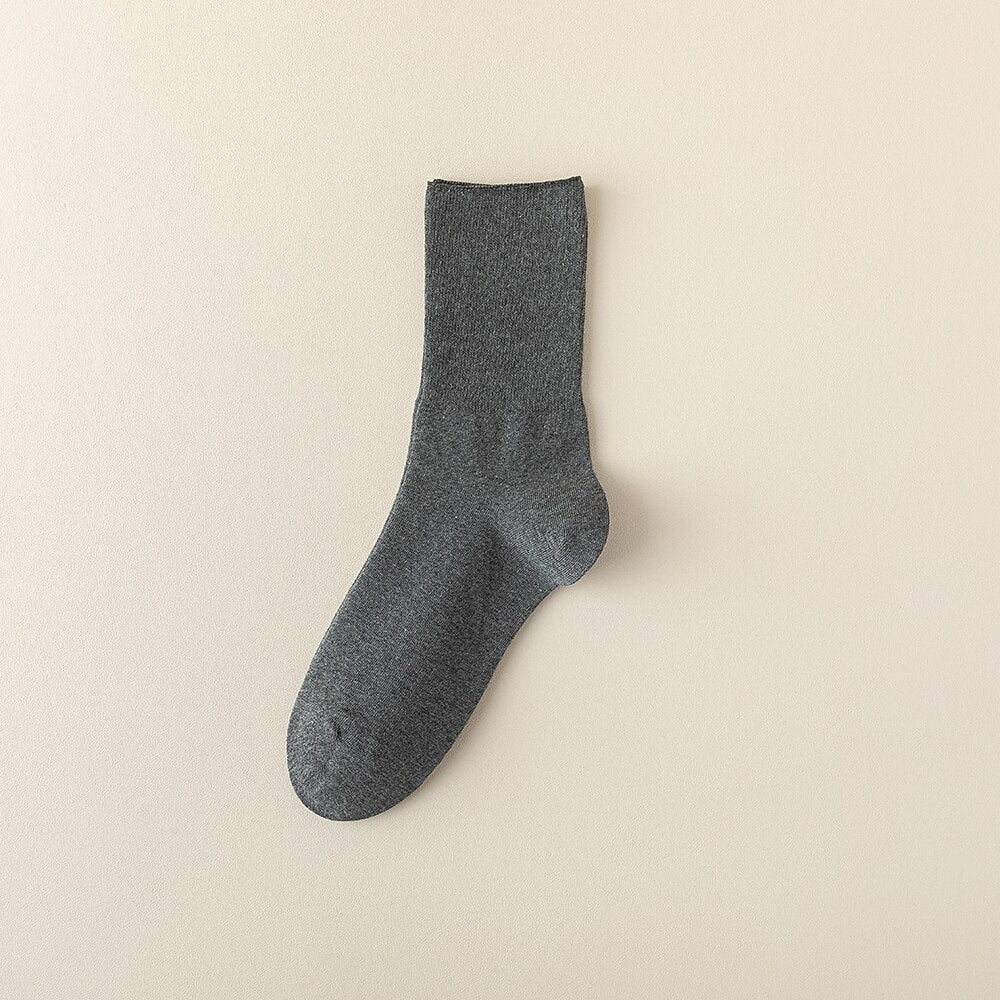 100% Cotton Crew Socks - oukumen