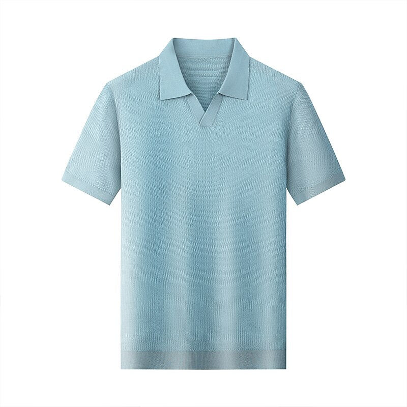 Luxury Blended Jacquard Polo Shirt