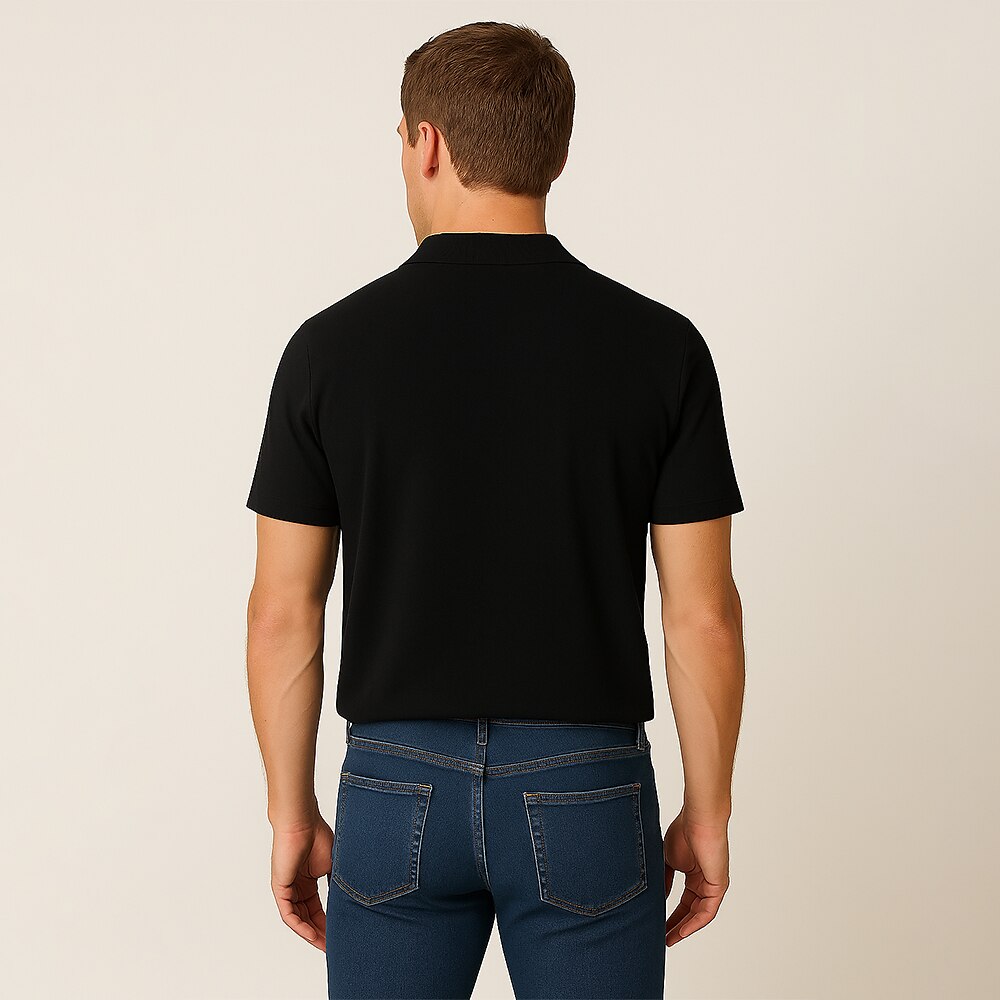 Luxury Blended Jacquard Polo Shirt