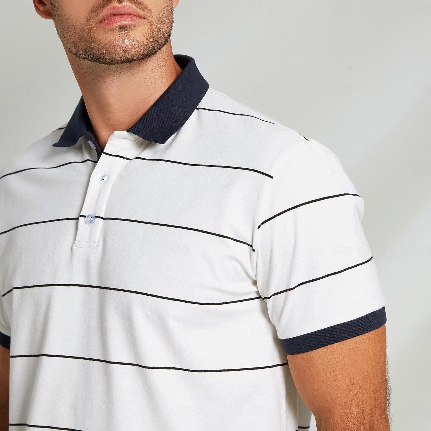 100% Cotton Golf Knit Polo - oukumen