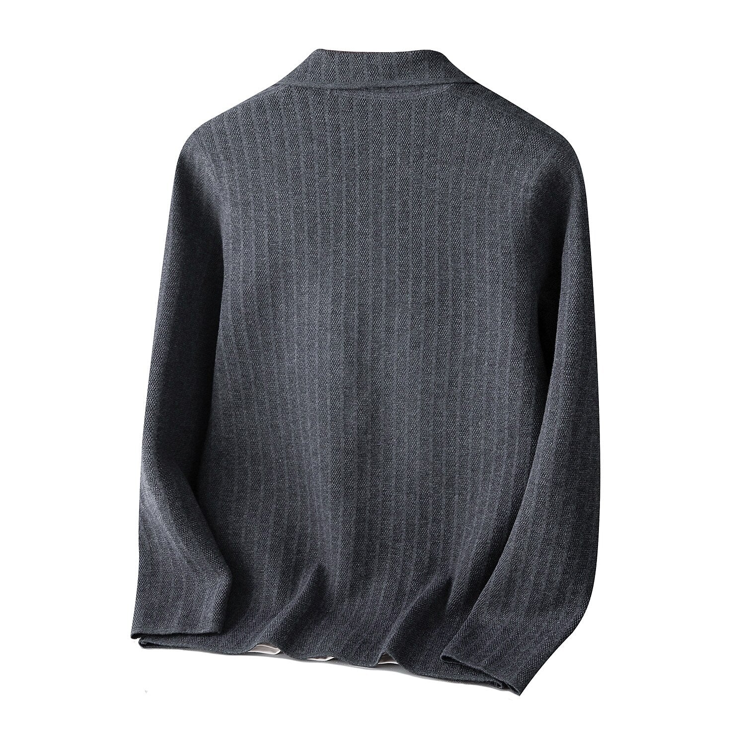 Textured Knit Blazer - oukumen