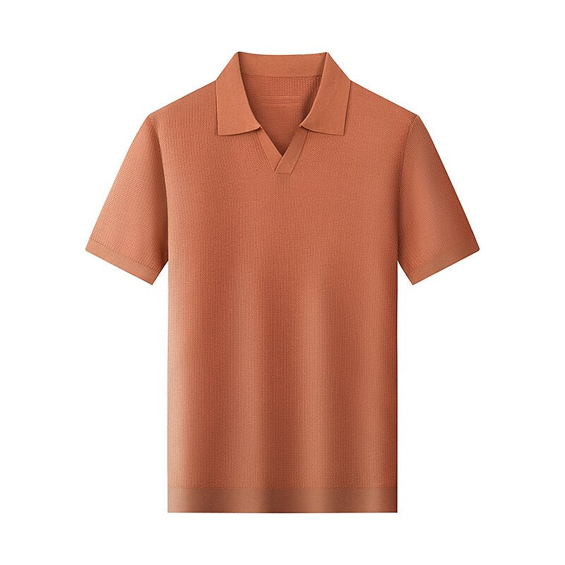 Luxury Blended Jacquard Polo Shirt