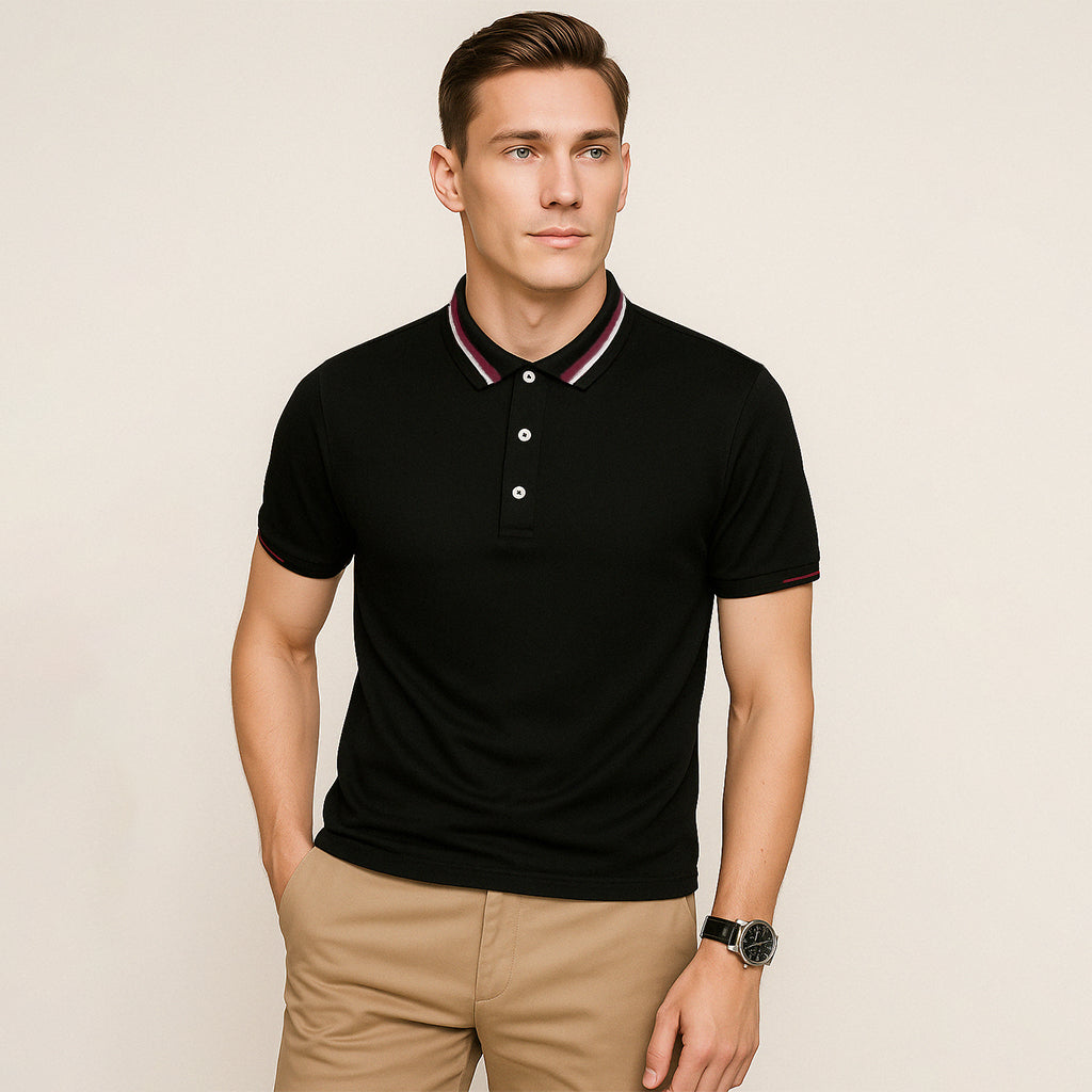 Luxury Mulberry Silk Blend Polo - oukumen