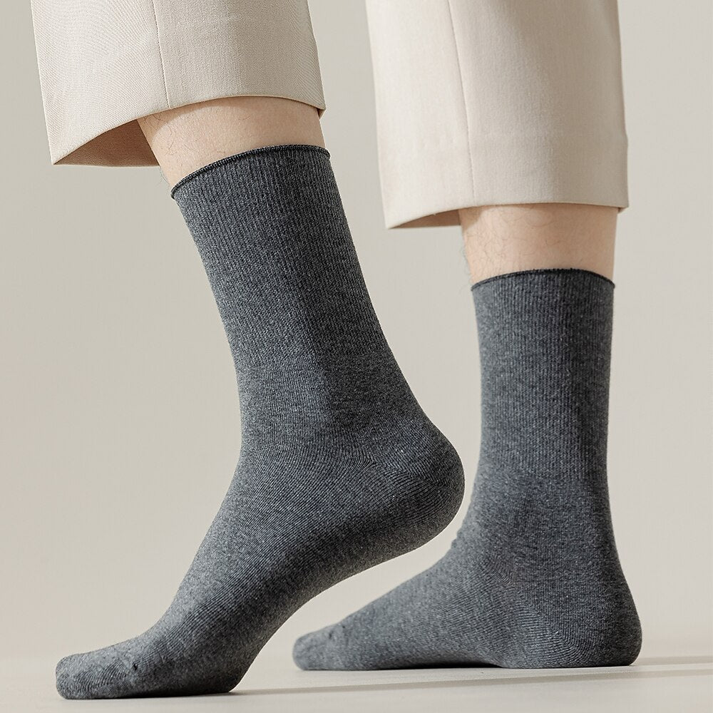 100% Cotton Crew Socks - oukumen