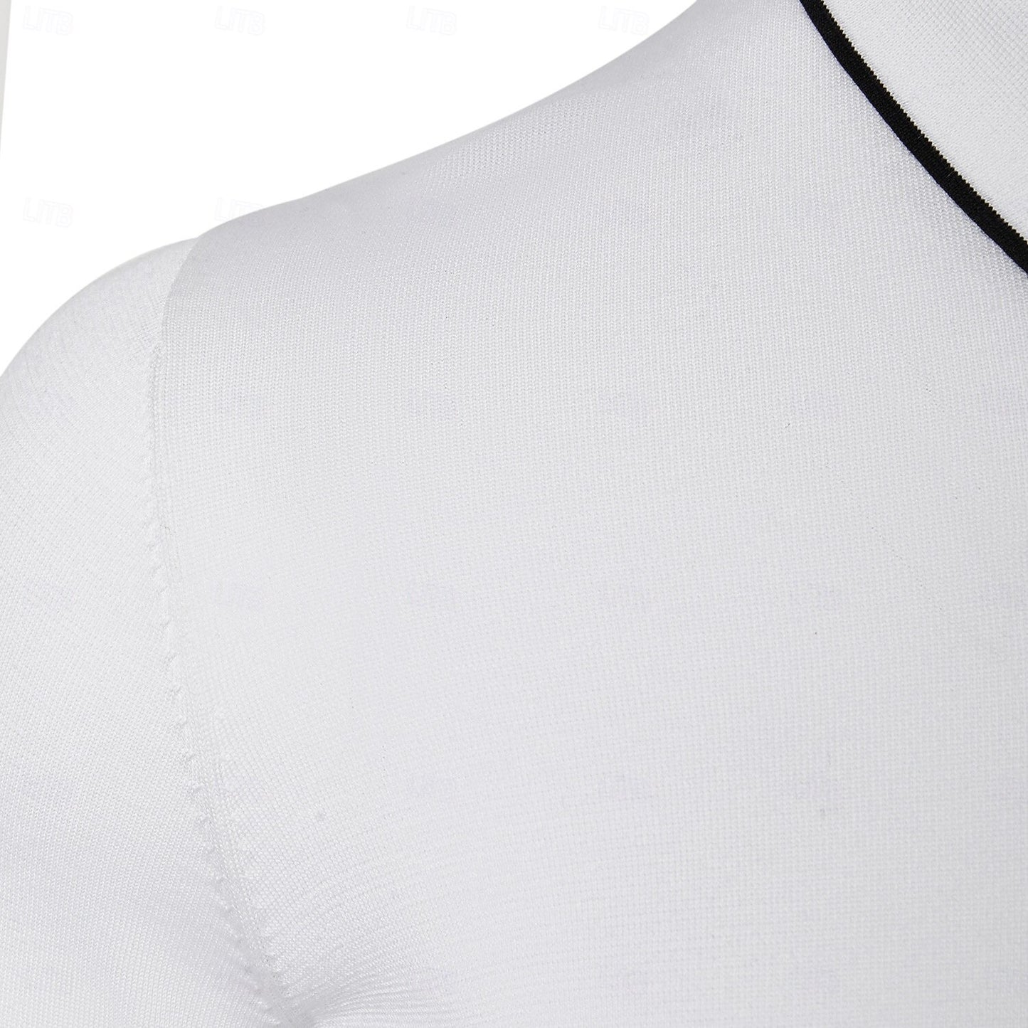 Linen-Silk Quarter Zip Pullover Sweater - oukumen