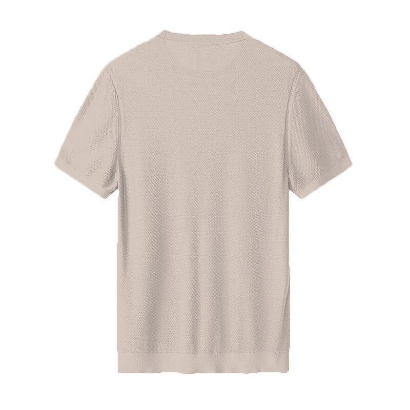 TENCEL™ Lyocell Silk Blend Luxe Knit Tee - oukumen