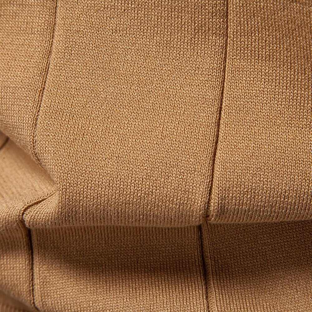 Classic Texture Knit Quarter-Zip Polo - oukumen