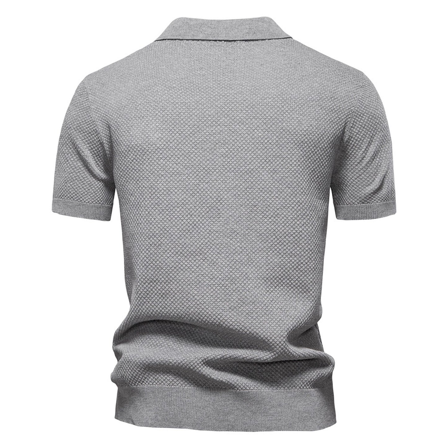 Business Casual Knitted Johnny collar Polo