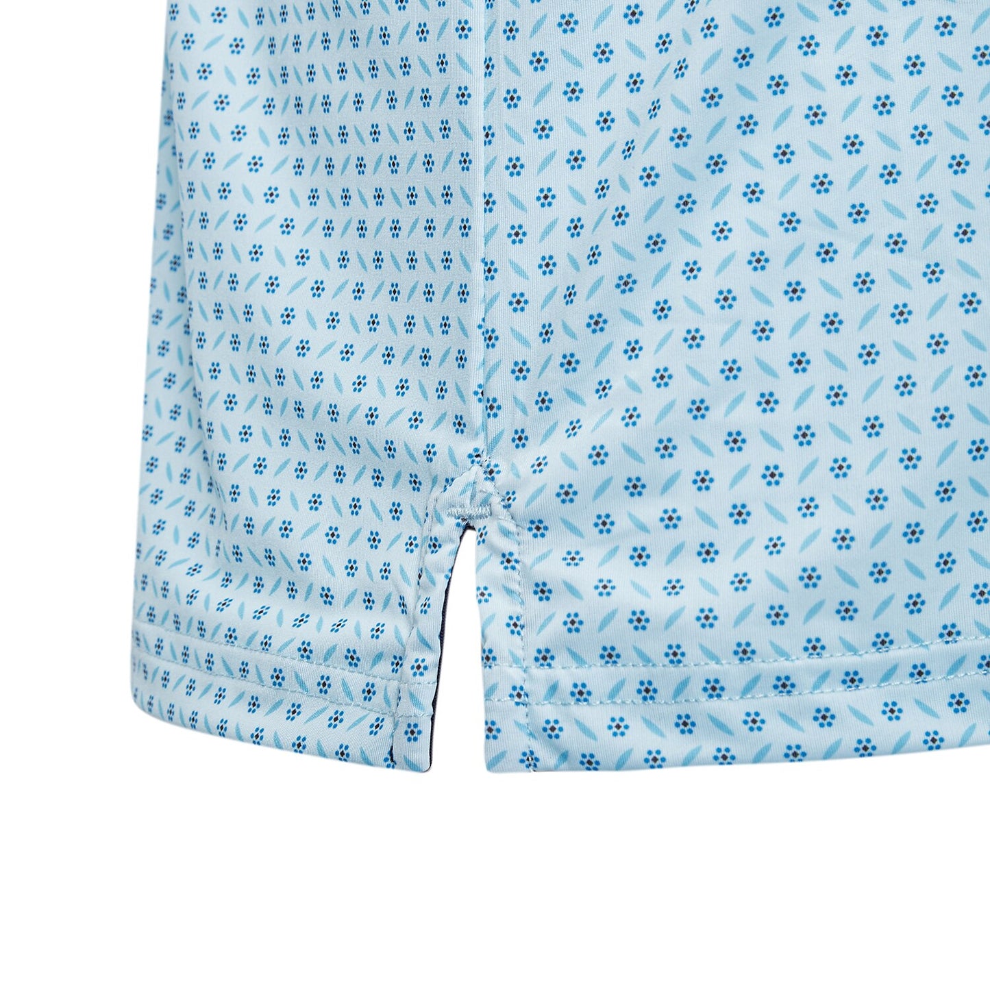 Quick-Dry Geometric Print Polo Shirt - oukumen