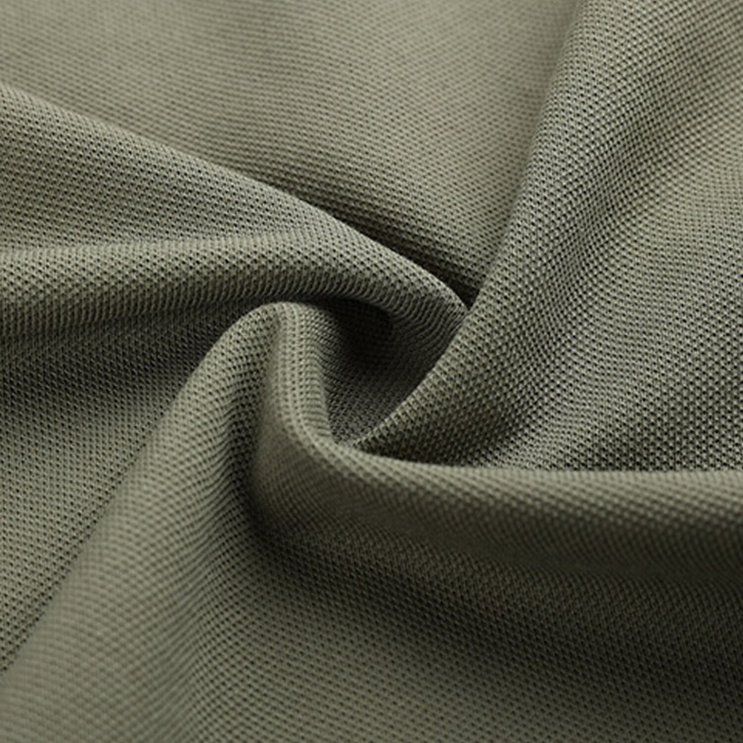 Short-Sleeved Cotton Blend Polo Shirt