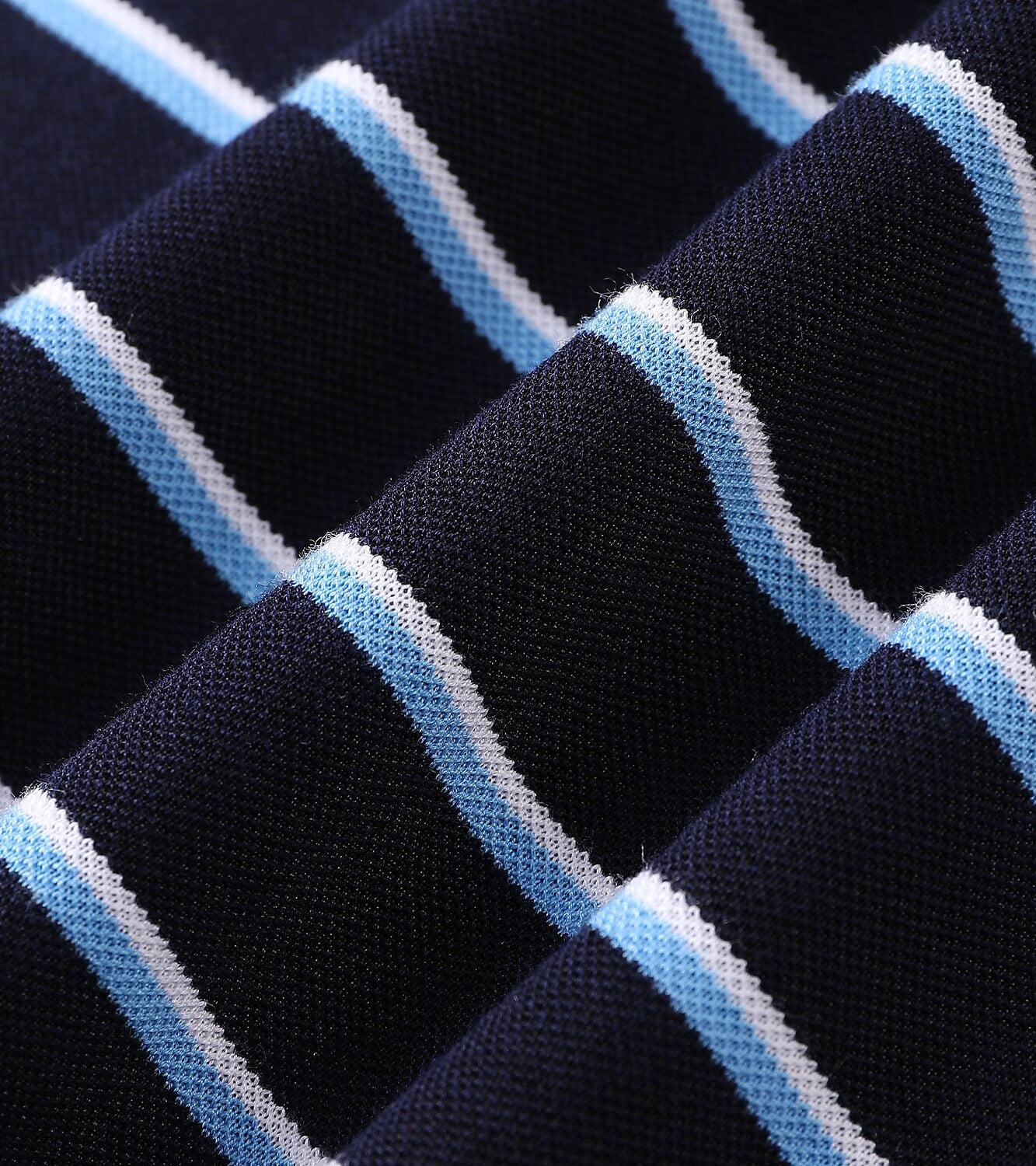 Striped Silk Polo Shirt - oukumen