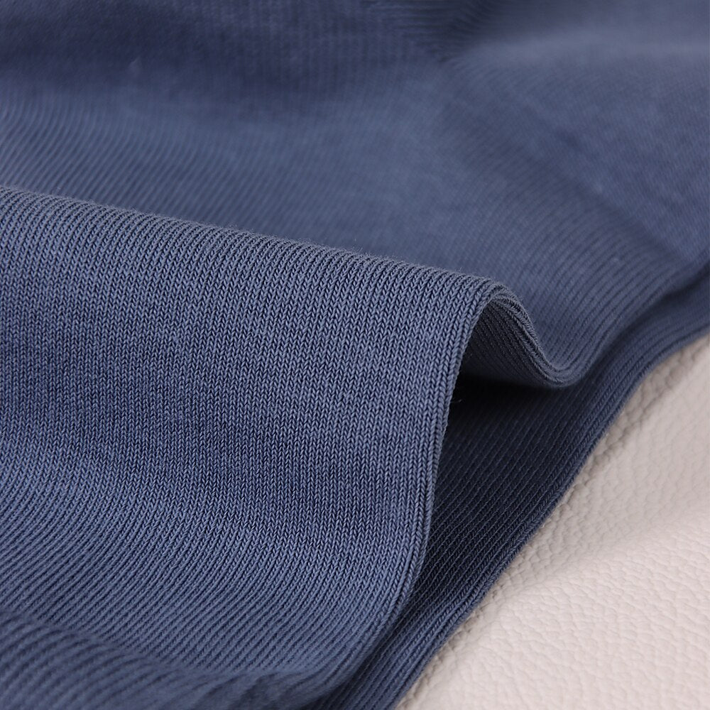 100% Cotton Knit Crew Socks - oukumen