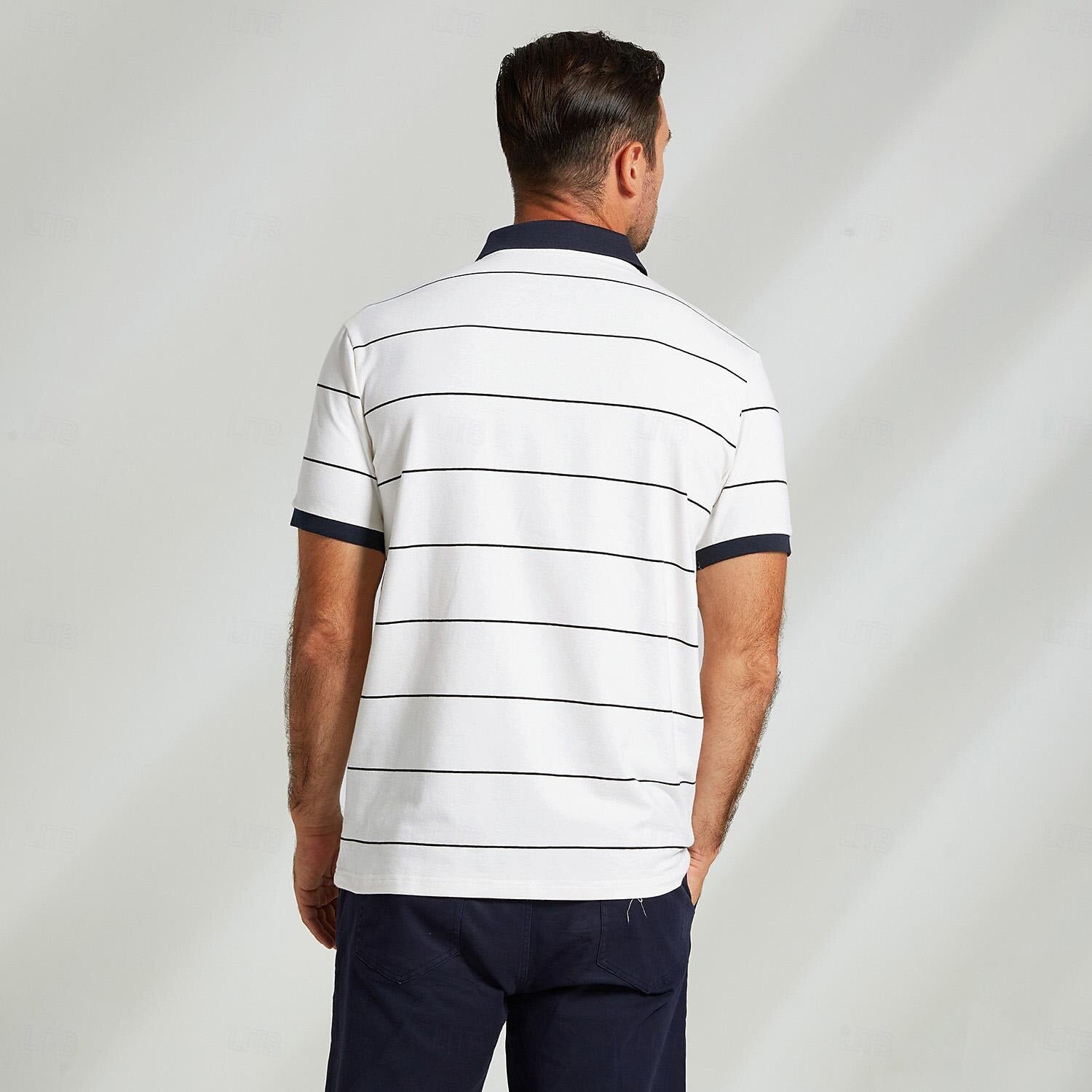 100% Cotton Golf Knit Polo - oukumen