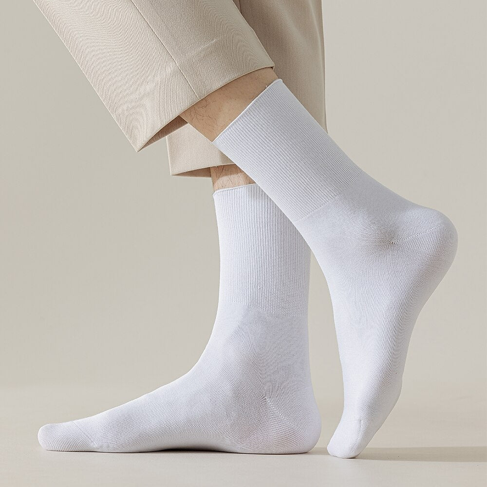 100% Cotton Crew Socks - oukumen