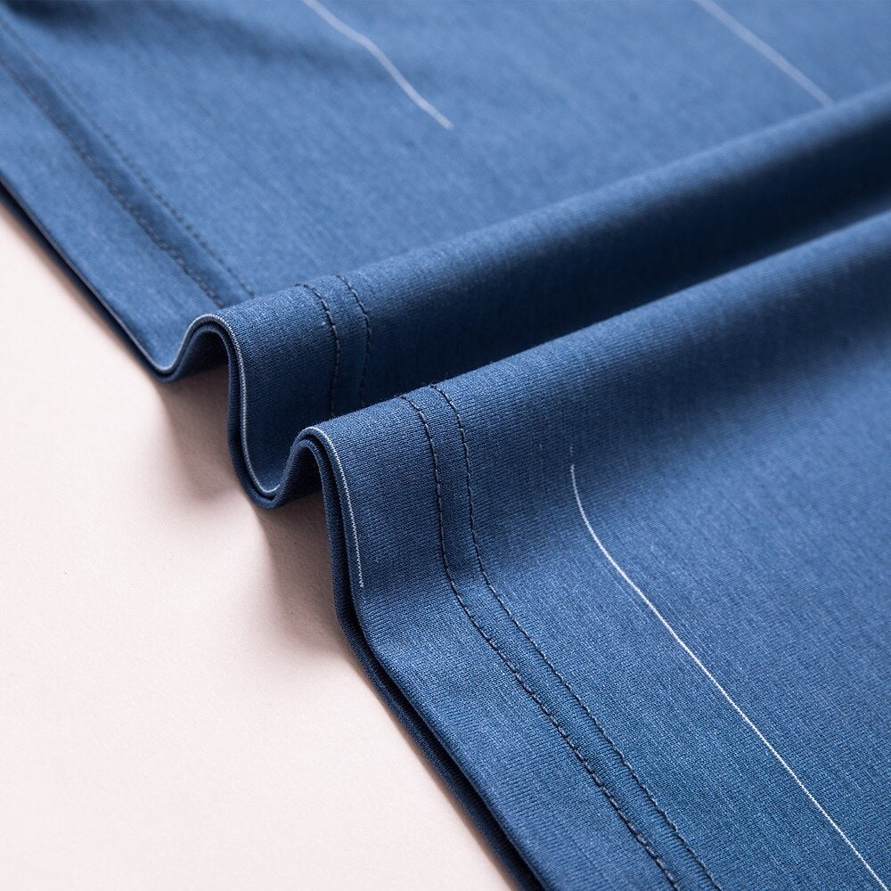 Luxury Tencel Cotton Silk Polo Shirt - oukumen