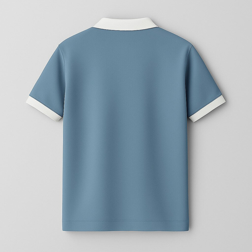 100% Cotton Colorblock Performance Polo - oukumen