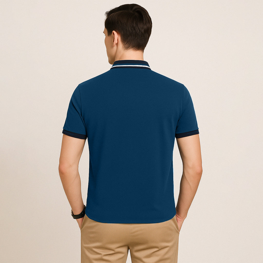 Luxury Mulberry Silk Blend Polo - oukumen
