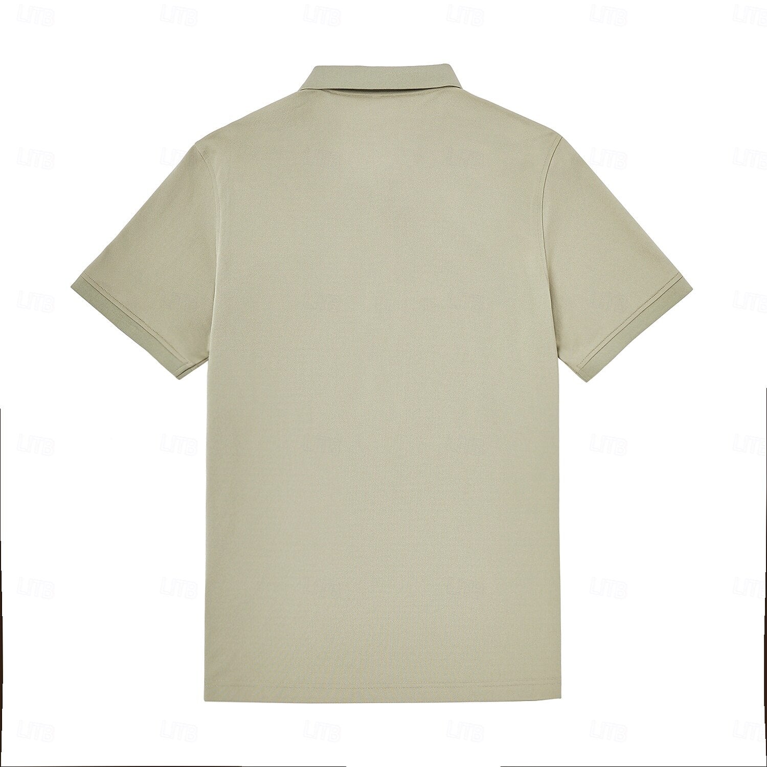 Turn-Down Collar Knit Polo - oukumen