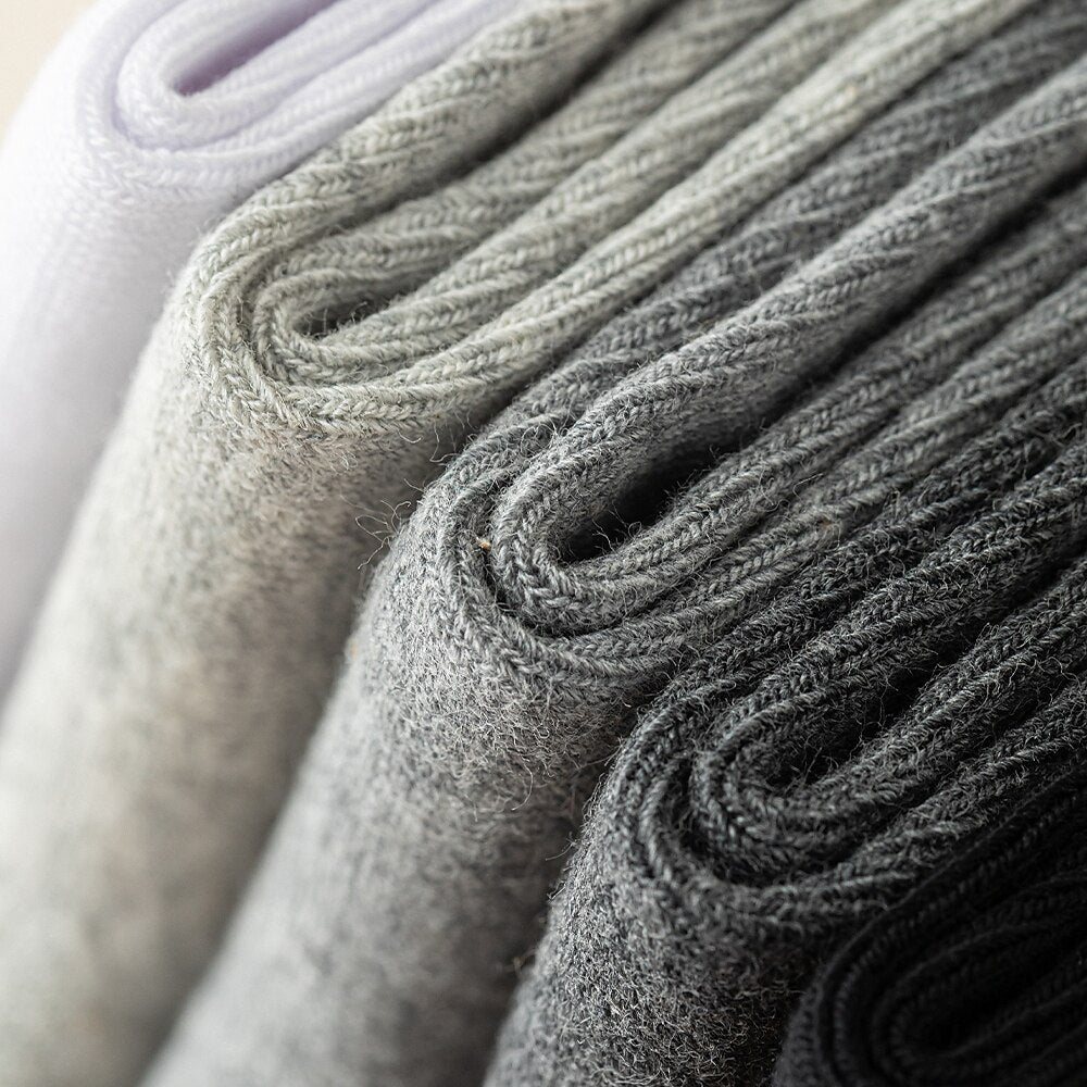 100% Cotton Crew Socks - oukumen