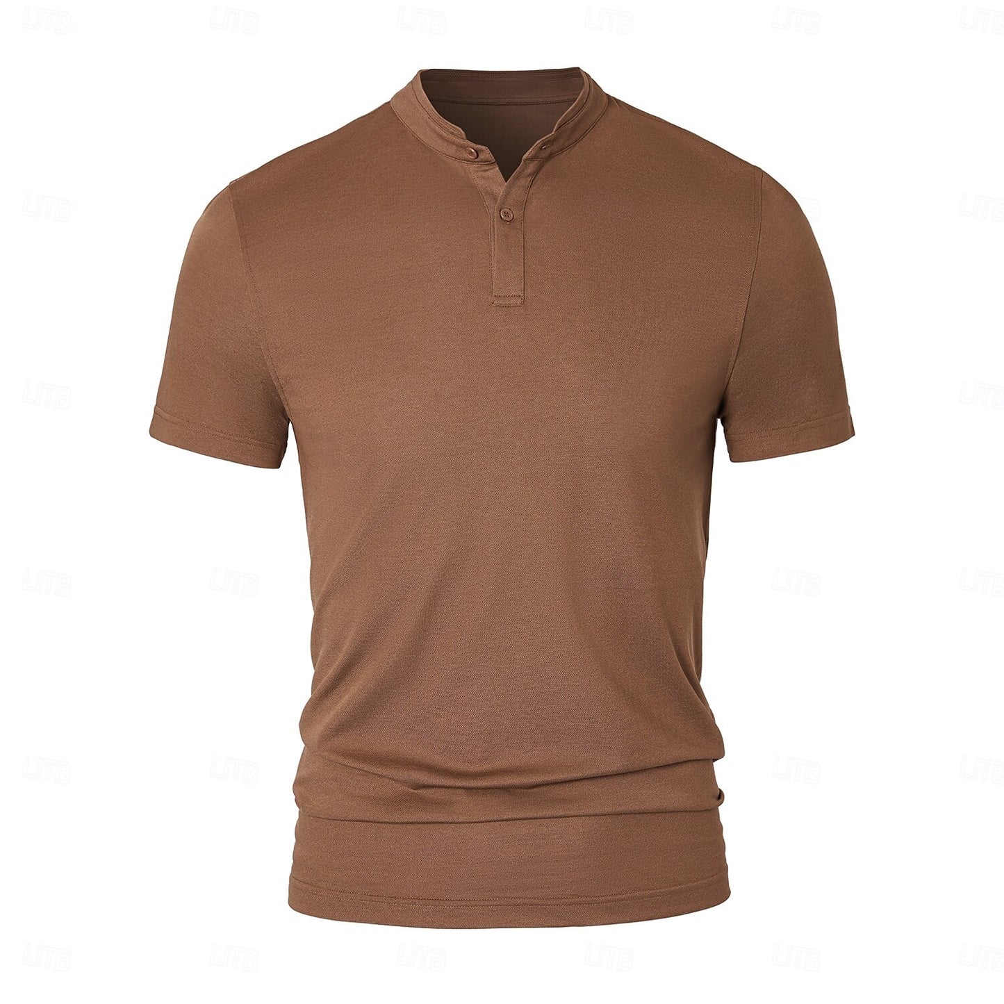 Refined Textured Knit Polo - oukumen