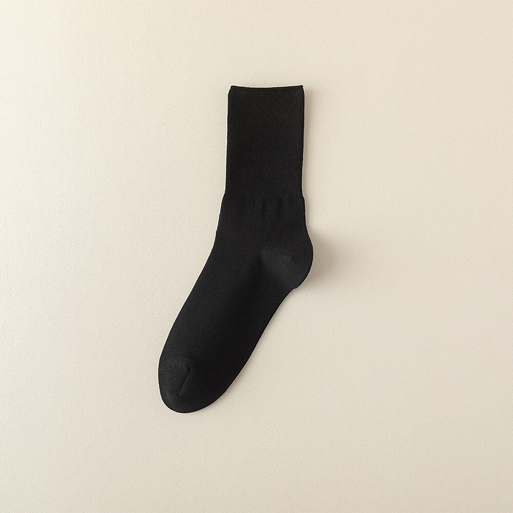 100% Cotton Crew Socks - oukumen