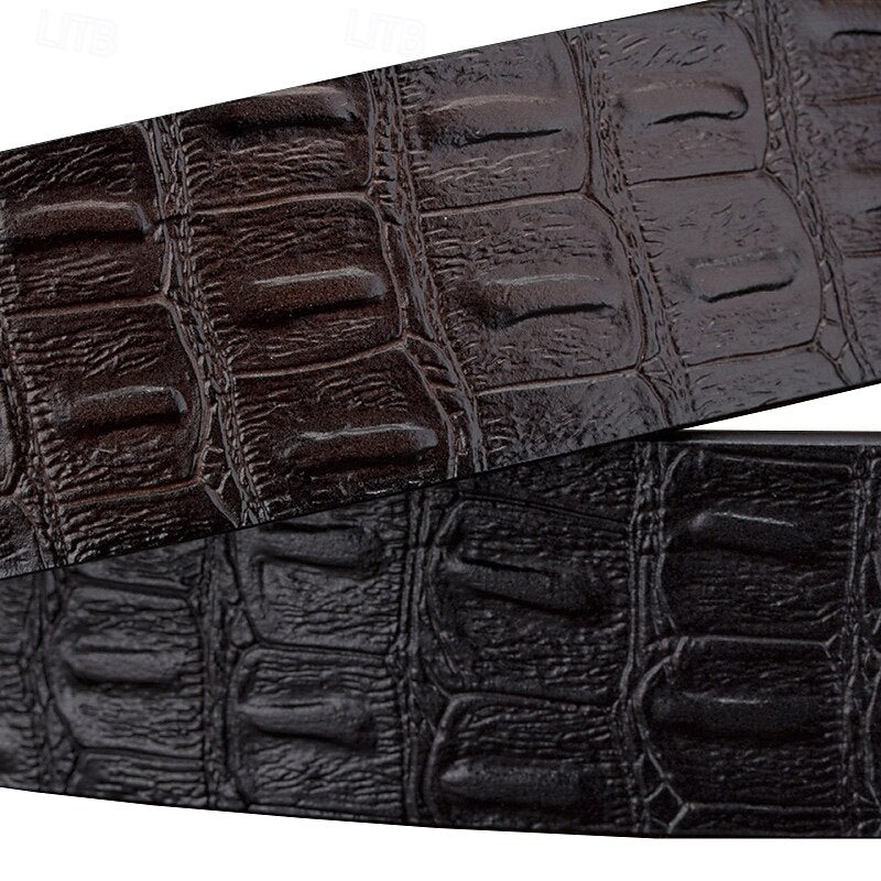 100% Leather Cowhide Belt - oukumen