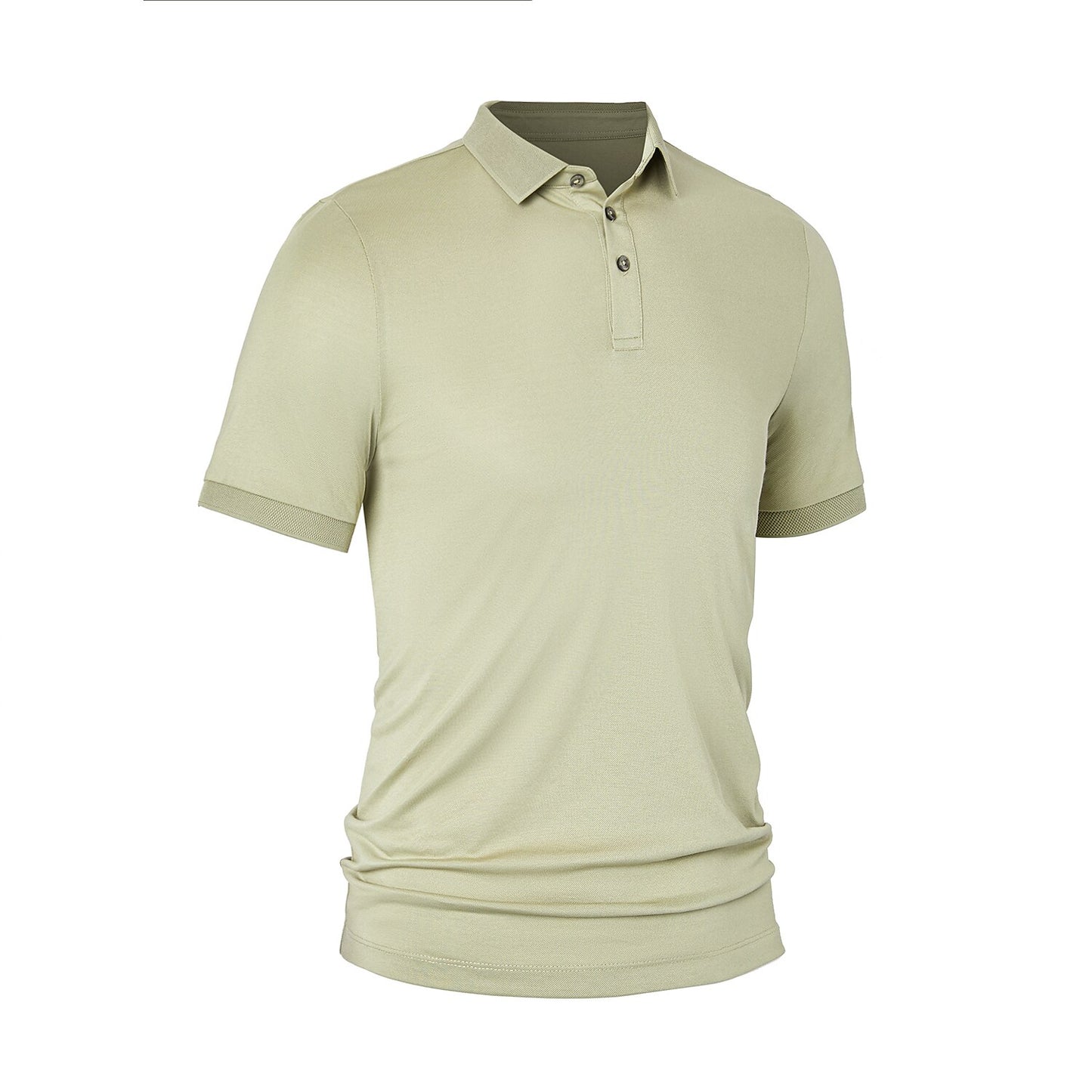 Cotton Silk Timeless Solid Color Polo - oukumen
