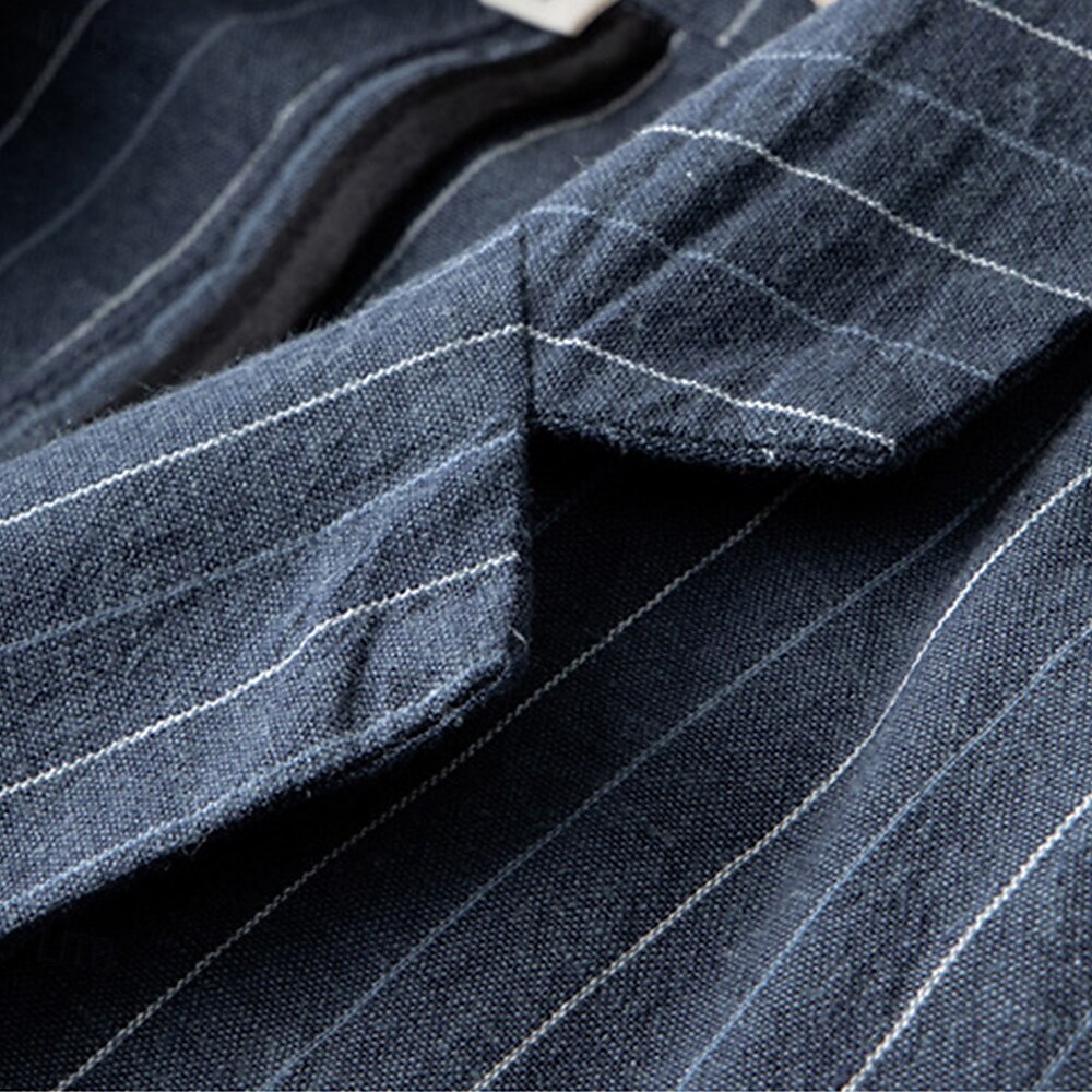 Tailored Pinstripe Blazer - oukumen