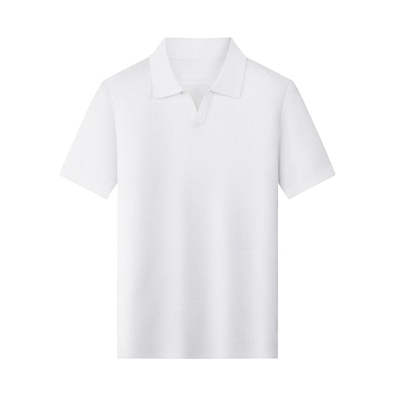 Luxury Blended Jacquard Polo Shirt