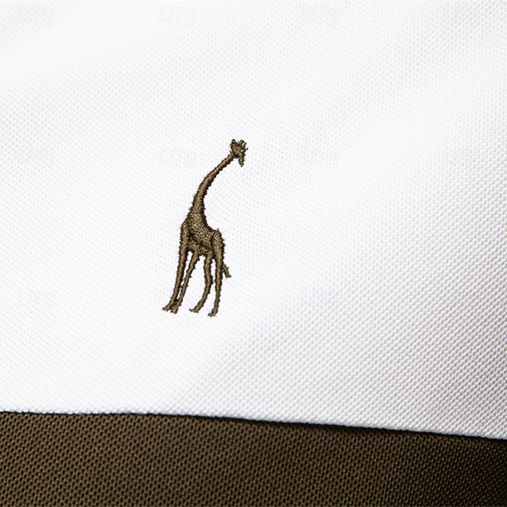 Contrast Panel Knit Polo - oukumen