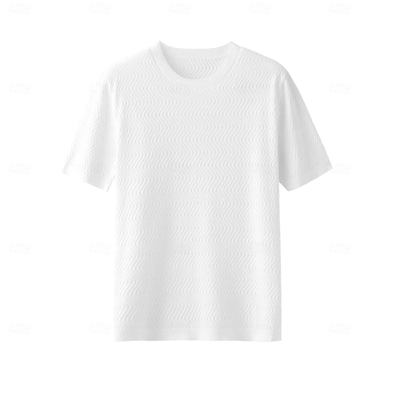 Cotton-Linen-Silk Luxury Stretch Tee - oukumen