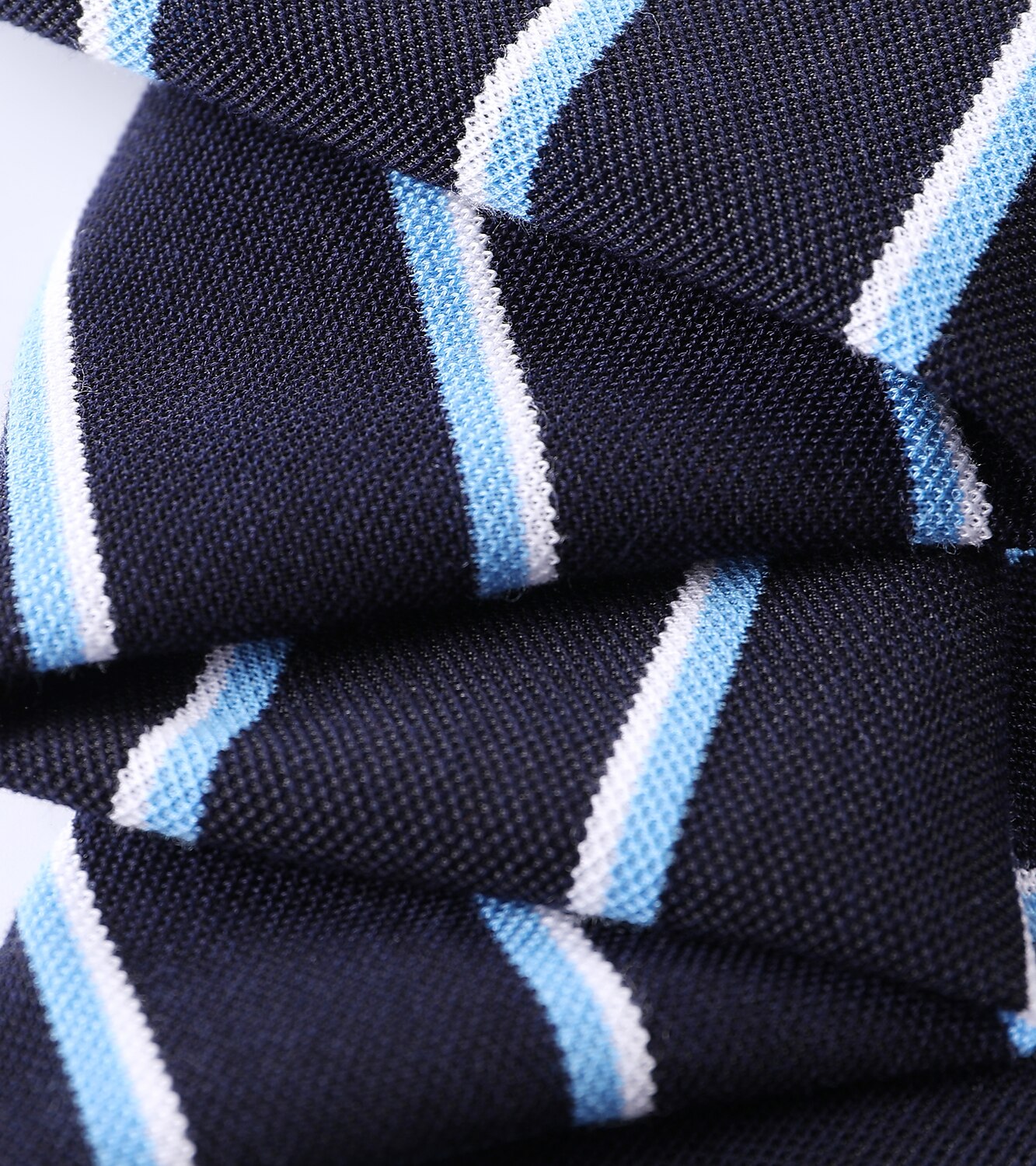 Striped Silk Polo Shirt - oukumen